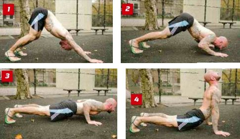 Индусские отжимания и отжимания нырком