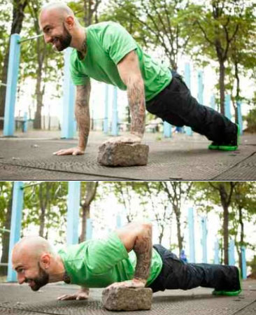 Разноуровневые отжимания