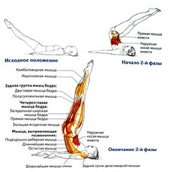 Техника выполнения упражнения «Складной нож»