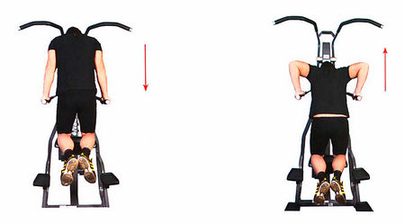 Вертикальное отжимание на тренажере