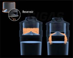 Двухкамерные шейкеры, контейнер с порошком прикручивается к крышке