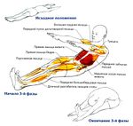 Скручивание с наклоном вперед