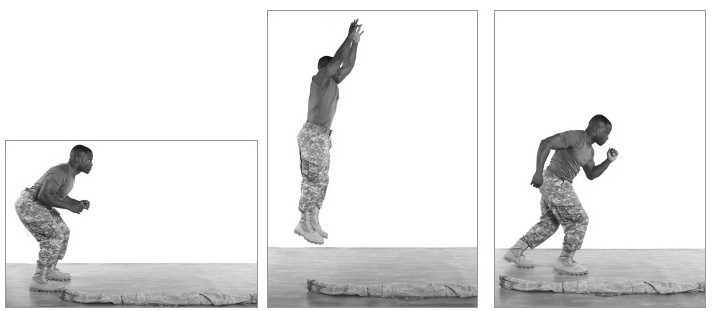 Прыжок, переходящий в спринт