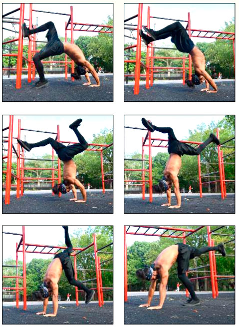 Переворот назад из стойки «мостик»