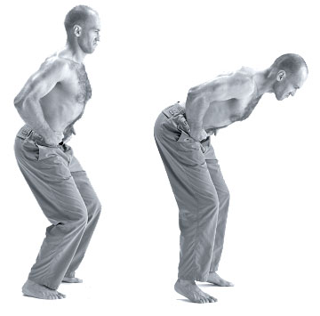 Да ты, должно быть, смеешься, братан! Не сгибай колени и не ломай позвоночник. Только тазобедренный сустав!