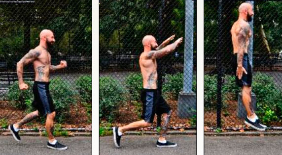 Блокировка на базовом уровне: пробегаете пару шагов, ставите ноги вместе (с небольшим промежутком) и прыгаете вертикально вверх