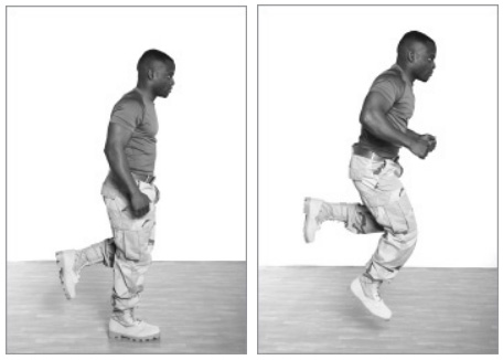 Прыжок вперед на одной ноге