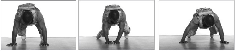 Походка медведя в сторону