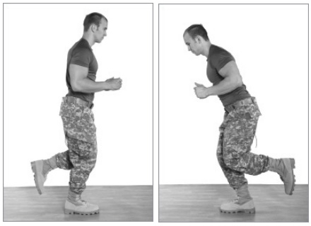 Разворот на 180 градусов на одной ноге