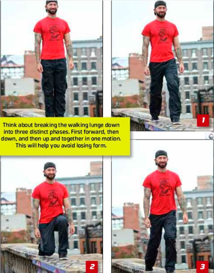 Шагающие выпады