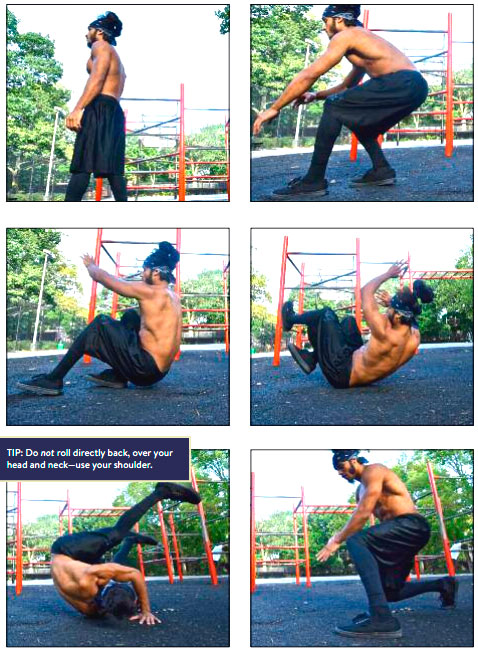 Кувырок назад через плечо