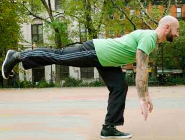 Становая тяга на одной ноге