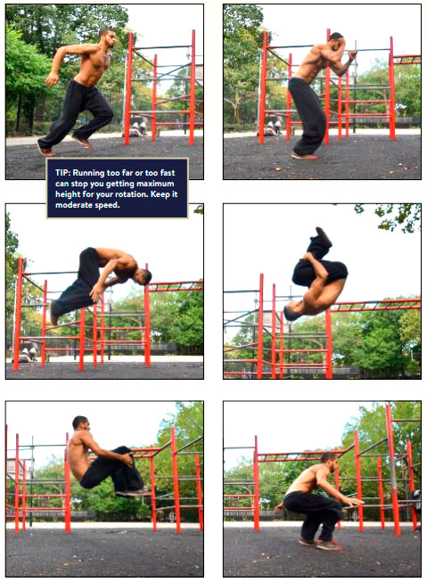 Сальто вперед с разбегом