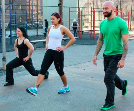 Шагающие выпады