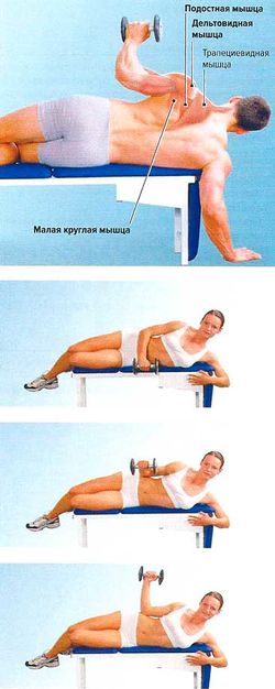 Вращение плечами наружу