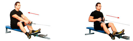 Тяга горизонтального блока