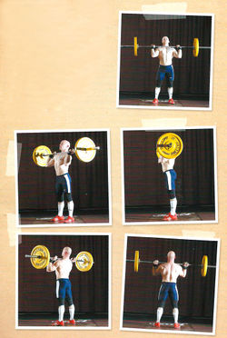 Подъем штанги на грудь. Фаза 6 - Выпрямление