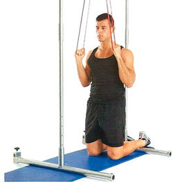 Растяжение эластичной ленты