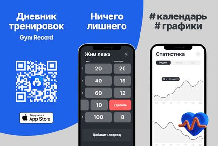 Gym Record - дневник тренировок