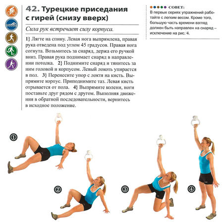 Приседания с гирей