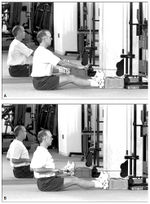 Тяга на низком блоке