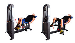 Разведение ног на тренажёре лёжа