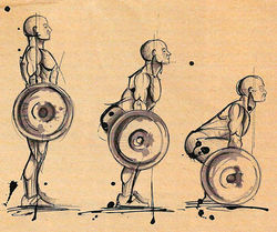 Подъем штанги на грудь. Фаза 3 - Переход