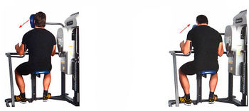 Наклоны головы вперед на тренажере