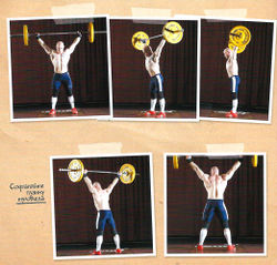 Рывок штанги. Фаза 6 - Выпрямление и стабилизация тела