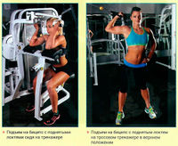 Подъем на бицепс с поднятыми локтями